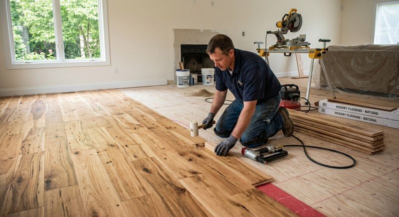 Hickory Floor Installation in New Brunswick, NJ
