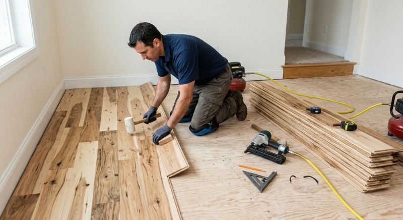 Hickory Floor Installation in New Brunswick, NJ
