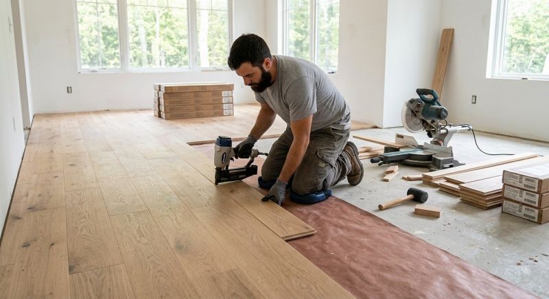 Oak Floor Installation in Ringoes, NJ