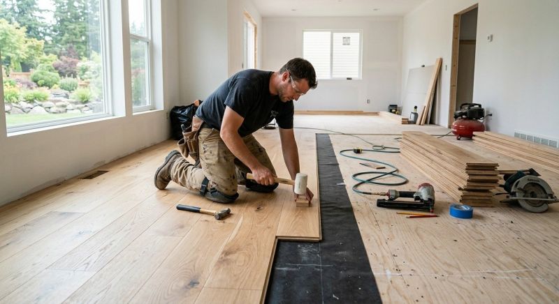 Oak Floor Installation in Stirling, NJ
