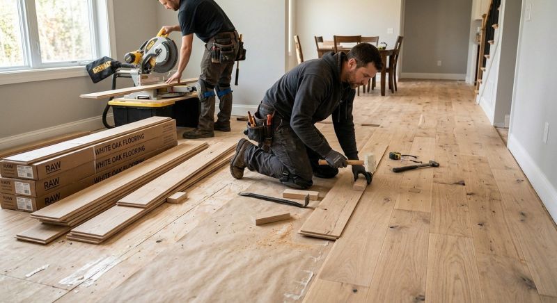 Oak Floor Installation in Stirling, NJ