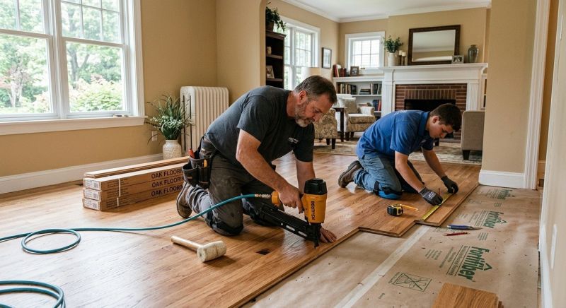 Oak Floor Installation in Stirling, NJ