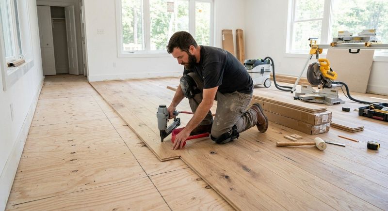Oak Floor Installation in Stirling, NJ