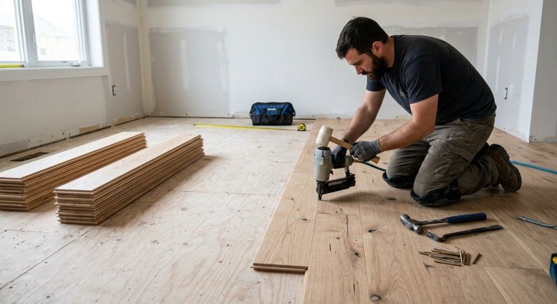 Oak Floor Installation in Stirling, NJ