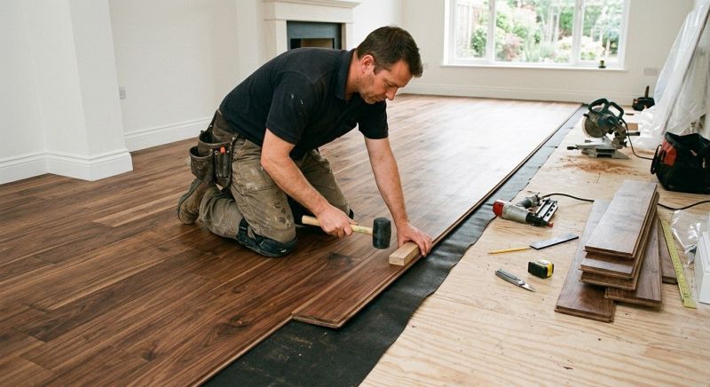 Walnut Flooring Installation in New Brunswick, NJ