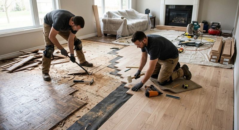 Wood Floor Replacement in Stirling, NJ