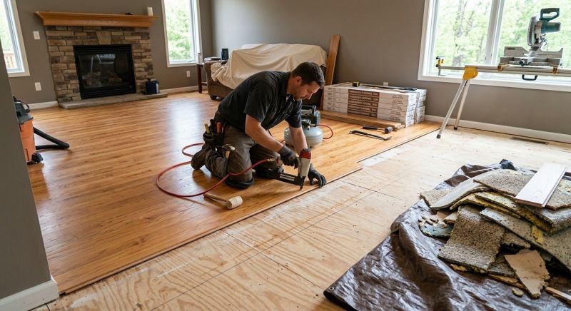 Wood Floor Replacement in Stirling, NJ