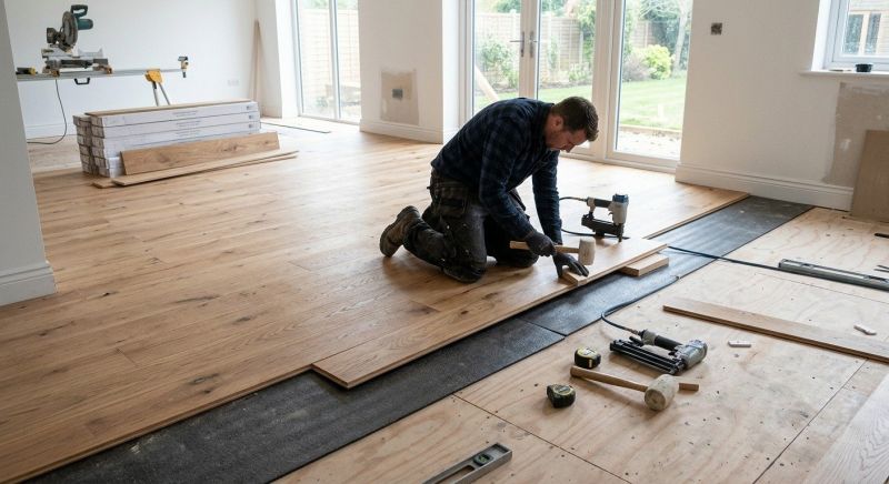 Oak Floor Installation in Stirling, NJ