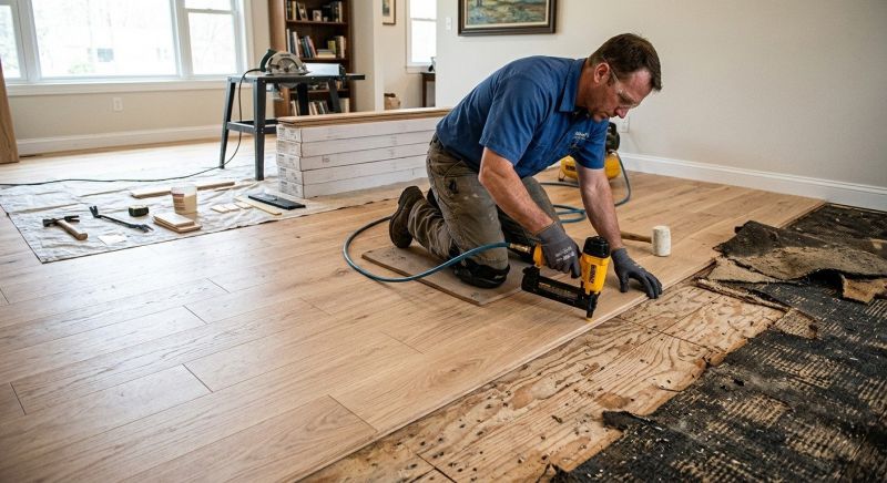 Wood Floor Replacement in Stirling, NJ